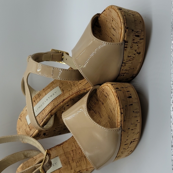 Stella McCartney patent leather/cork sandals Size 40 - Picture 9 of 12